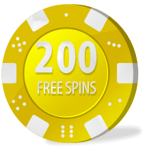 200 free spins